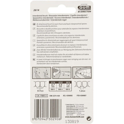 Periuțe interdentare, Sunstar GUM, 1.2mm