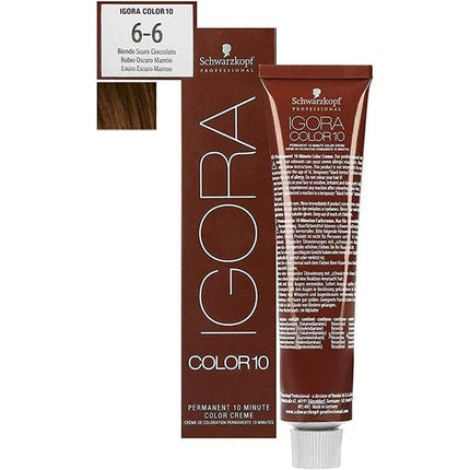 Vopsea de păr Schwarzkopf IGORA Color10 6-6 Castaniu