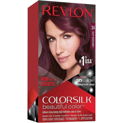Vopsea de par, Revlon, Colorsilk 34, Burgundy