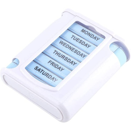 Dispenser medicamente, Ewanto, 7 zile, albastru