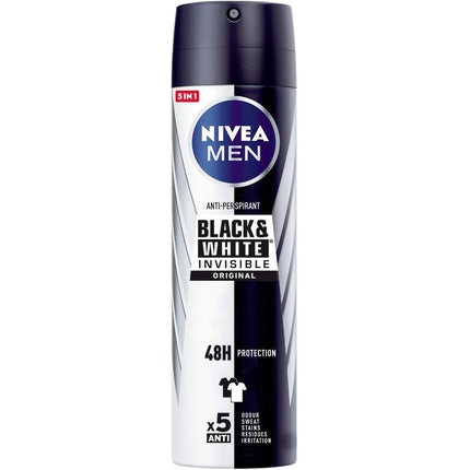 Spray deodorant, Nivea, Invisible For Black And White, 200ml