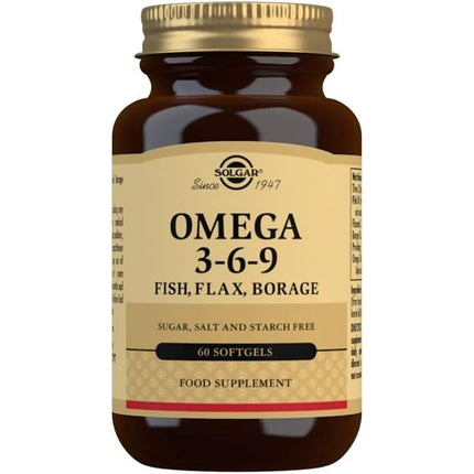 Capsule Omega 3-6-9, Solgar, 60 buc