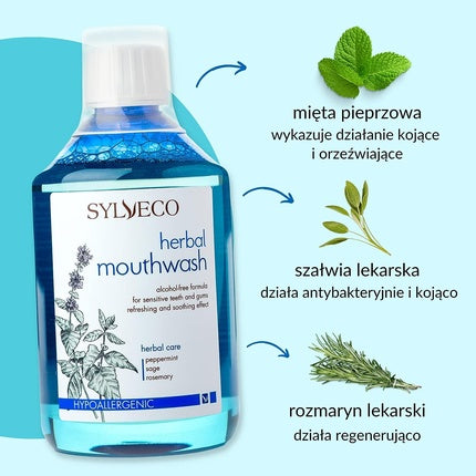 Apă de gură, Sylveco, 100ml, albastru