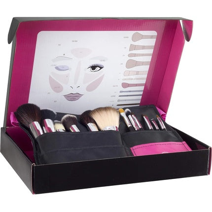 Set pensule machiaj, Beter, curea ajustabilă, 12 buc.