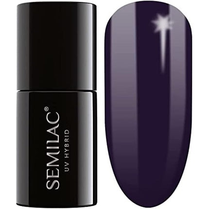 Lac de unghii, Semilac, Black Purple, 7ml