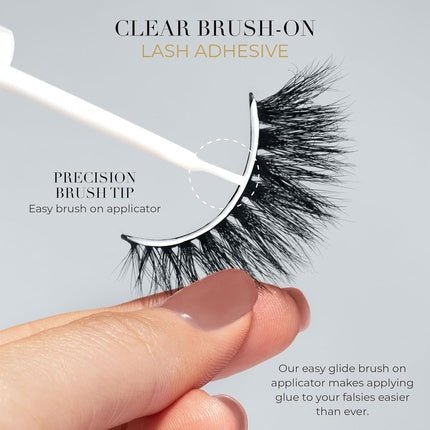 Adeziv gene false, Lilly Lashes, negru, brush-on