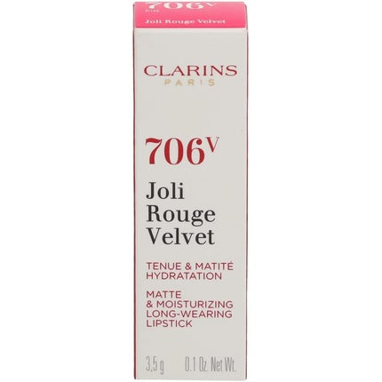 Ruj Clarins Joli Rouge Velvet 706V roșu