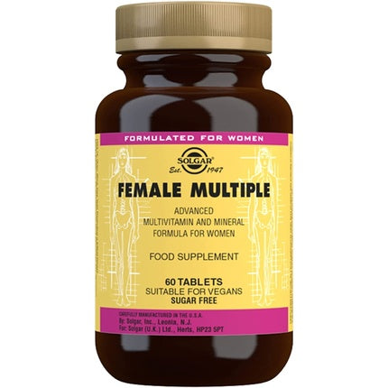 Vitamine pentru femei, Solgar, Female Multiple, 60 comprimate