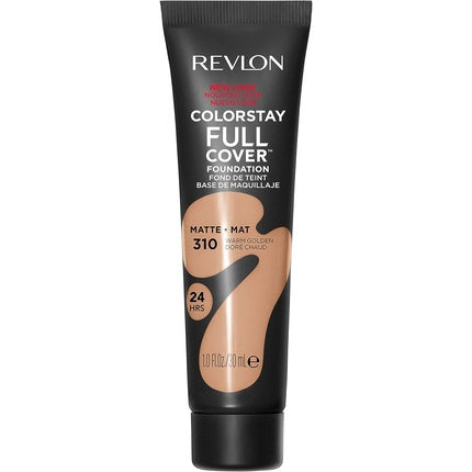 Fond de ten, Revlon, Full Cover, 310 Warm Golden, mat