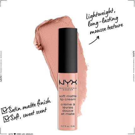 Ruj lichid, NYX Professional Makeup, Soft Matte Lip Cream, 8ml, Cairo