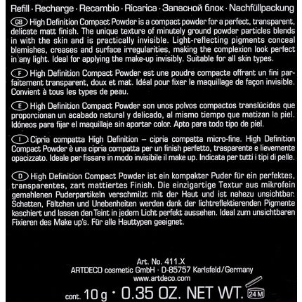 Pudră compactă, Artdeco, Soft Cream, 10g