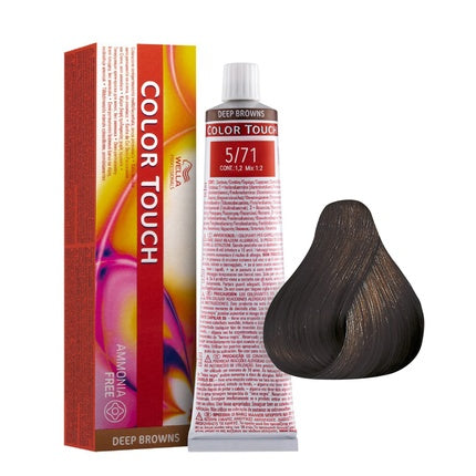 Vopsea de păr fără amoniac, Wella Color Touch, maro, 60ml