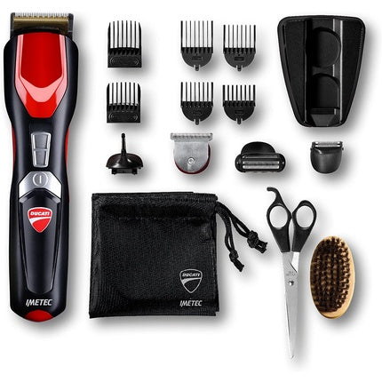 Trimmer barba, Imetec, GK 818, roșu/negru