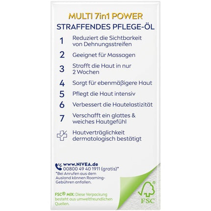 Ulei corp, Nivea, Q10, 7in1, 100ml