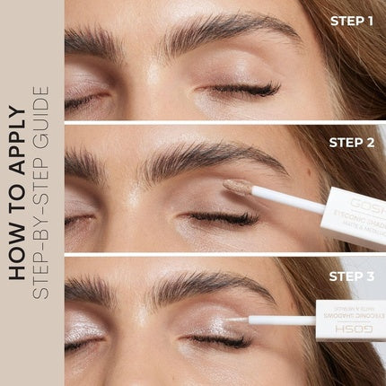 Fard de Pleoape, Gosh, Eyeconic, Nude Mat și Metalic, 10g