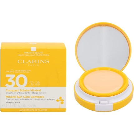 Cremă față Clarins SPF 30, compactă, bej natural