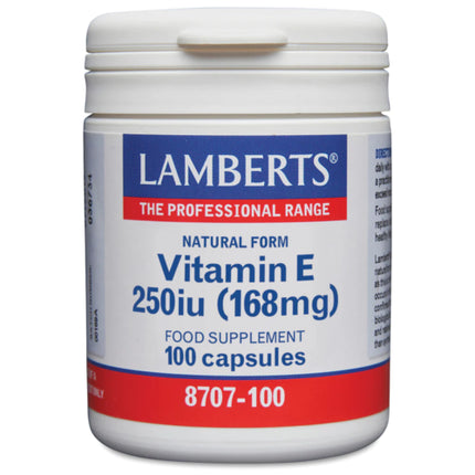 Vitamine E, Lamberts, 250iu, 100 capsule