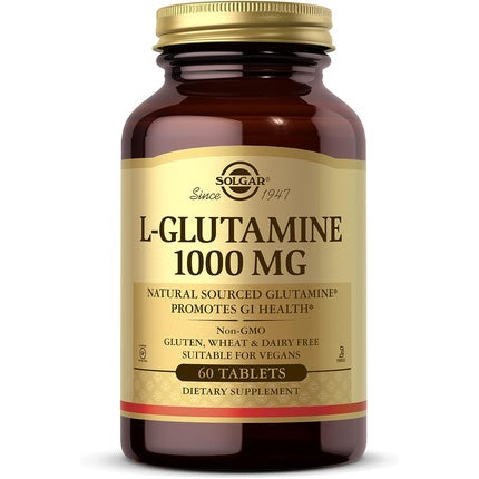 Supliment L-Glutamină, Solgar, 1000mg, 60 comprimate