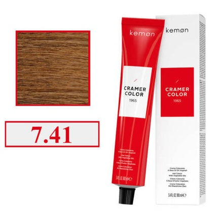 Vopsea de păr, Kemon, Paint Cramer Color 7.41, 100ml