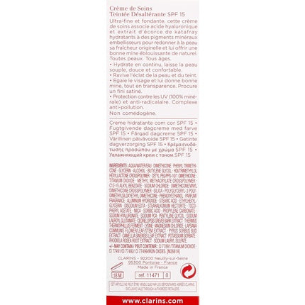 Cremă de zi nuanțatoare Clarins, Multi-Hydratantă, Bronze