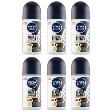 Antiperspirant roll-on, Nivea, Black & White Invisible, 50ml