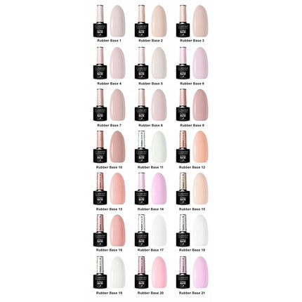 Lac unghii, Claresa, Rubber Base roz deschis 5ml