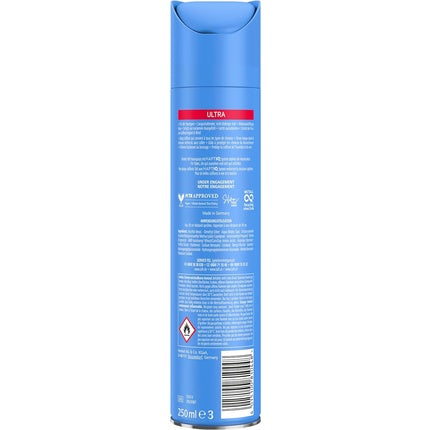 Spray de păr, Taft, Ultra, albastru, 250 ml