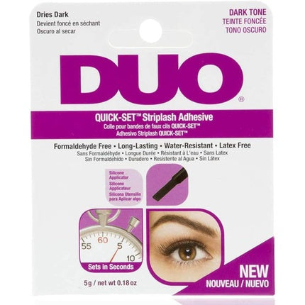 Adeziv gene false, Duo, Quick Set, 5g, negru
