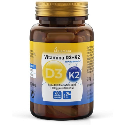 Vitamine D3 + K2, Plameca, 60 capsule vegetale