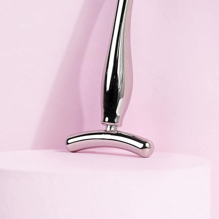 Masaj facial, Brushworks, Zinc T-Bar, argintiu