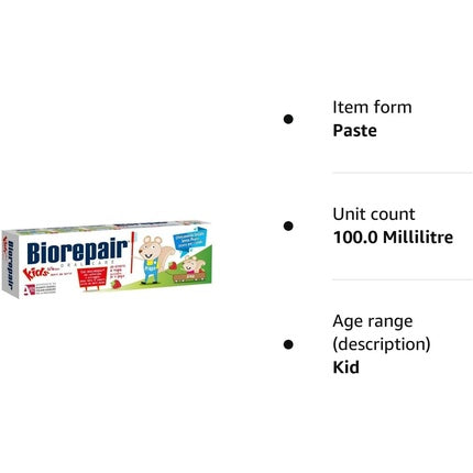 Pasta de dinți copii, Biorepair Junior, 50ml