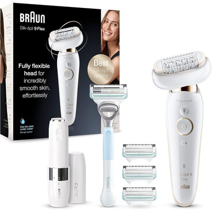 Epilator Braun Silk-épil 9 Flex, cap flexibil, fără fir