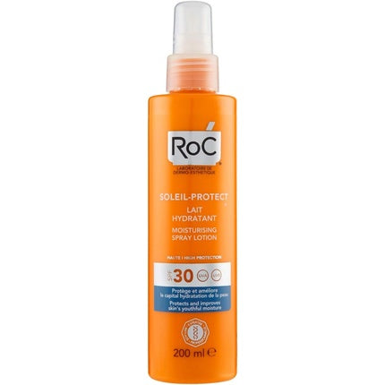 Loțiune spray, RoC Soleil-Protect, SPF30, 200 ml