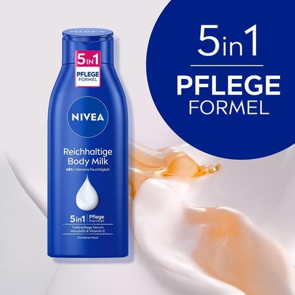 Lotiune de corp Nivea Body Milk 5in1 albastre 400ml