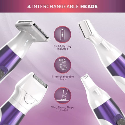 Aparat de ras, Wahl, Pure, violet, set 4-in-1