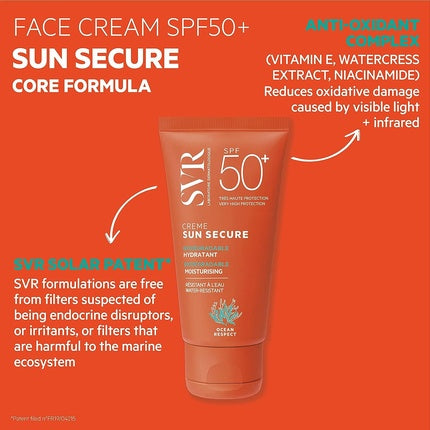 Cremă hidratantă protecție solară, Svr, SPF50+, 50ml
