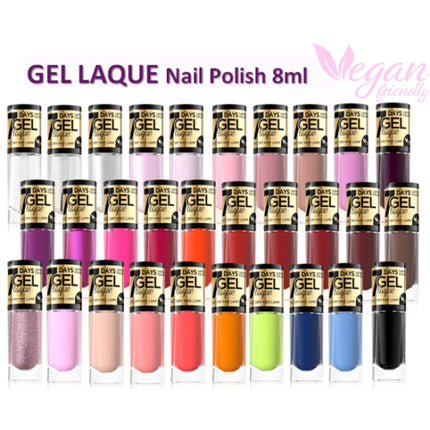 Lac de unghii, Eveline, Gel Laque, diverse culori, 8ml