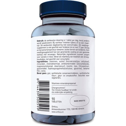 Vitamine, Orthica, Multi Max, 90 tablete, albastru