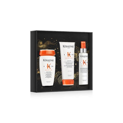 Set îngrijire păr, Kérastase Nutritive, pentru păr uscat, alb-portocaliu