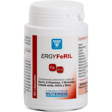 Supliment Nutergia Ergyferil 60 capsule, păr și unghii