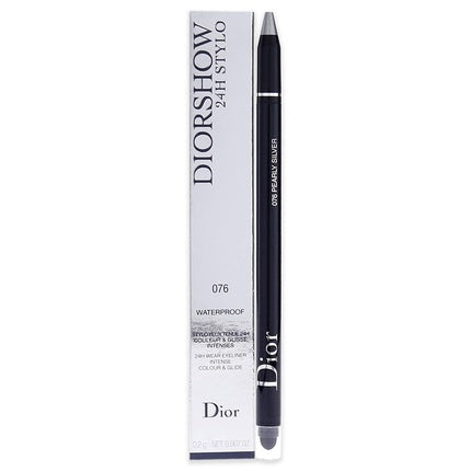 Eyeliner Dior Diorshow 24H Stylo, waterproof, argintiu perlat