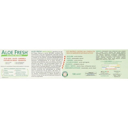 Pasta de dinți Aloe Fresh, Menta, Cristale