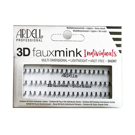 Gene false Ardell 3D Faux Mink Individuale, Negru