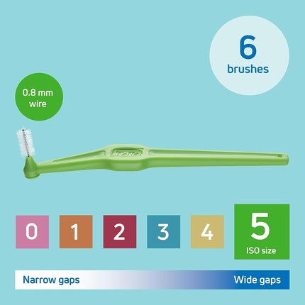 Set Periute Interdentare Angulate, Tepe, 0.8mm, 6 Bucati
