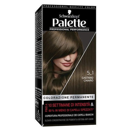Vopsea de par, Schwarzkopf, Palette Professional Performance 5.1, Saten Deschis
