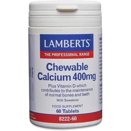 Supliment alimentar, Lamberts, Calcium Chewable 400mg, 240g