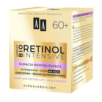Cremă de noapte, Aa, Retinol Intensive 60+, 50 ml
