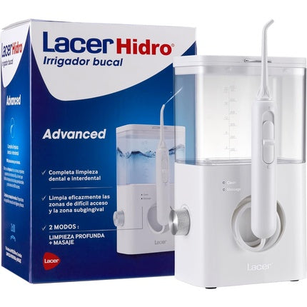 Irigator oral Lacer HIDRO Advanced, 10 niveluri presiune, alb