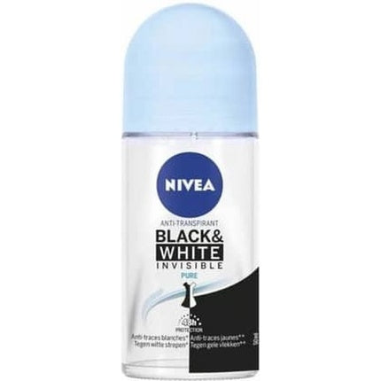 Deodorant Roller, Nivea, Invisible Black & White Pure, 50ml