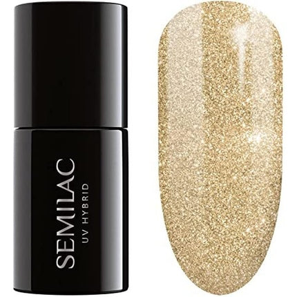 Lac de unghii, Semilac, 037 Gold Disco, 7ml
